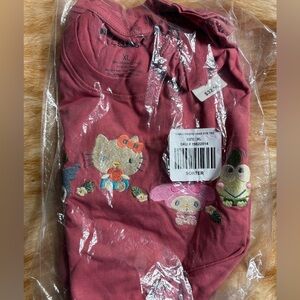 New Hello Kitty and Friends Women’s szXL TShirt embroidered cotton short sleeve